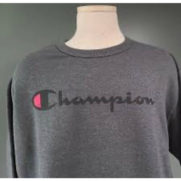 "Champion Graphic Powerblend Fleece Crew Neck Sweater - Small - Mens 157" - Picture 4 of 4